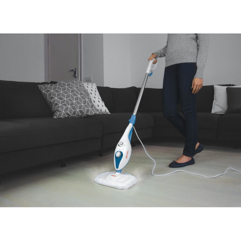 Polti Vaporetto SV220 Escoba limpiadora a vapor 0,32 L 1300 W Turquesa, Blanco