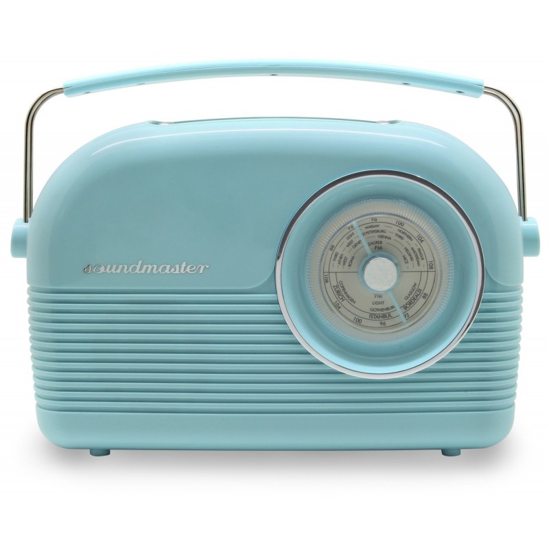Soundmaster Retro Personal Analógico y digital Azul