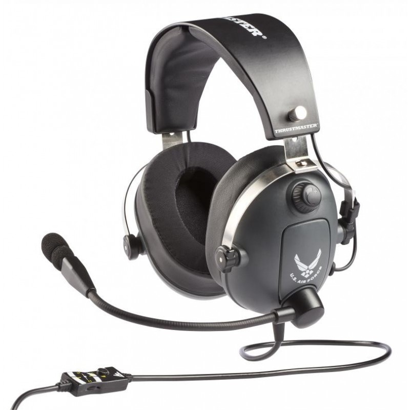 Thrustmaster T.Flight U.S. Air Force Edition Auriculares Alámbrico Diadema Juego Negro