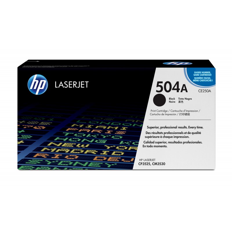 HP 504A toner LaserJet noir authentique