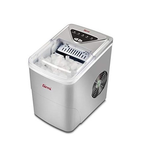 Girmi GH7600 máquina de cubo de hielo Máquina para hacer cubitos de hielo portátil 12 kg 24h 100 W Acero inoxidable