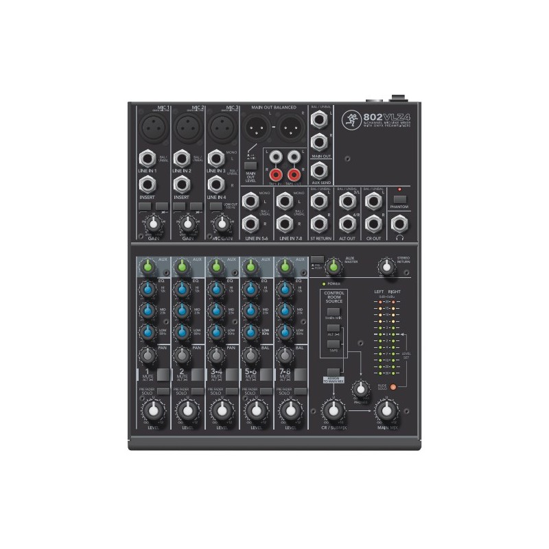 Mackie 802VLZ4 mezclador DJ 8 canales 20 - 20000 Hz