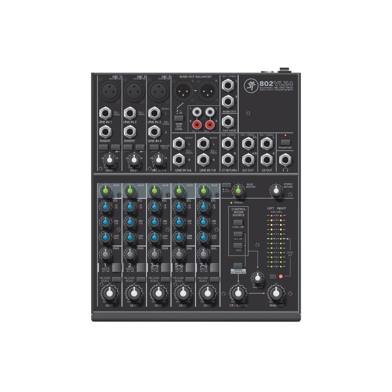 Mackie 802VLZ4 table de mixage audio 8 canaux 20 - 20000 Hz