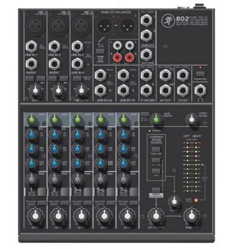 Mackie 802VLZ4 audio mixer 8 channels 20 - 20000 Hz