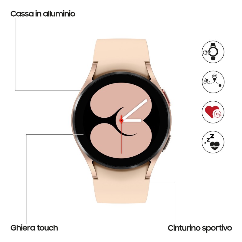 Samsung Galaxy Watch 4 40mm 3,05 cm (1.2") SAMOLED Oro GPS (satélite)