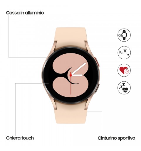 Samsung Galaxy Watch 4 40mm 3,05 cm (1.2") SAMOLED Oro GPS (satélite)