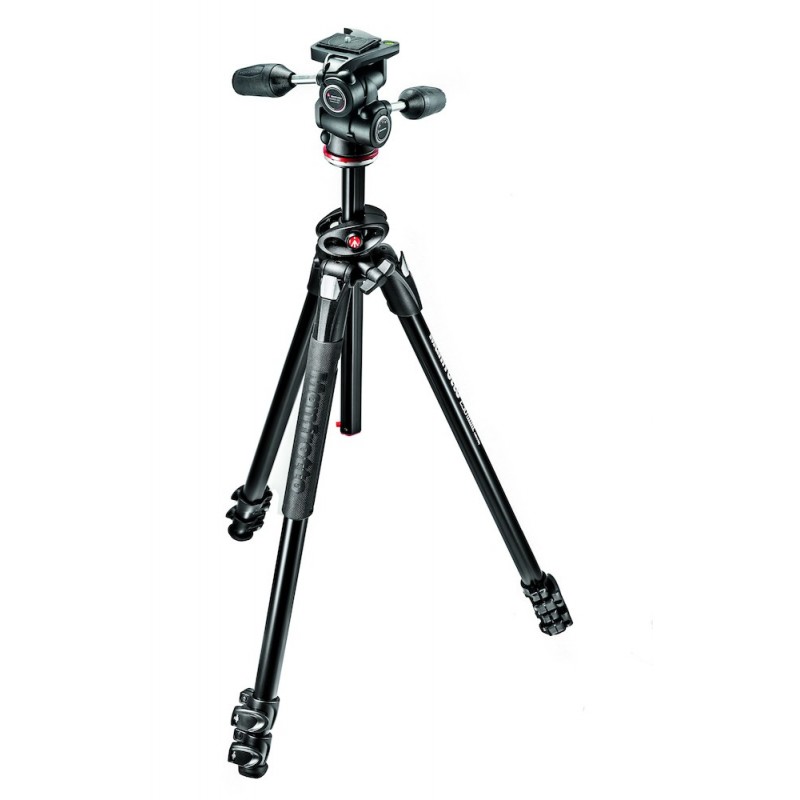 Manfrotto MK290DUA3-3W trépied Caméras numériques 3 pieds Noir