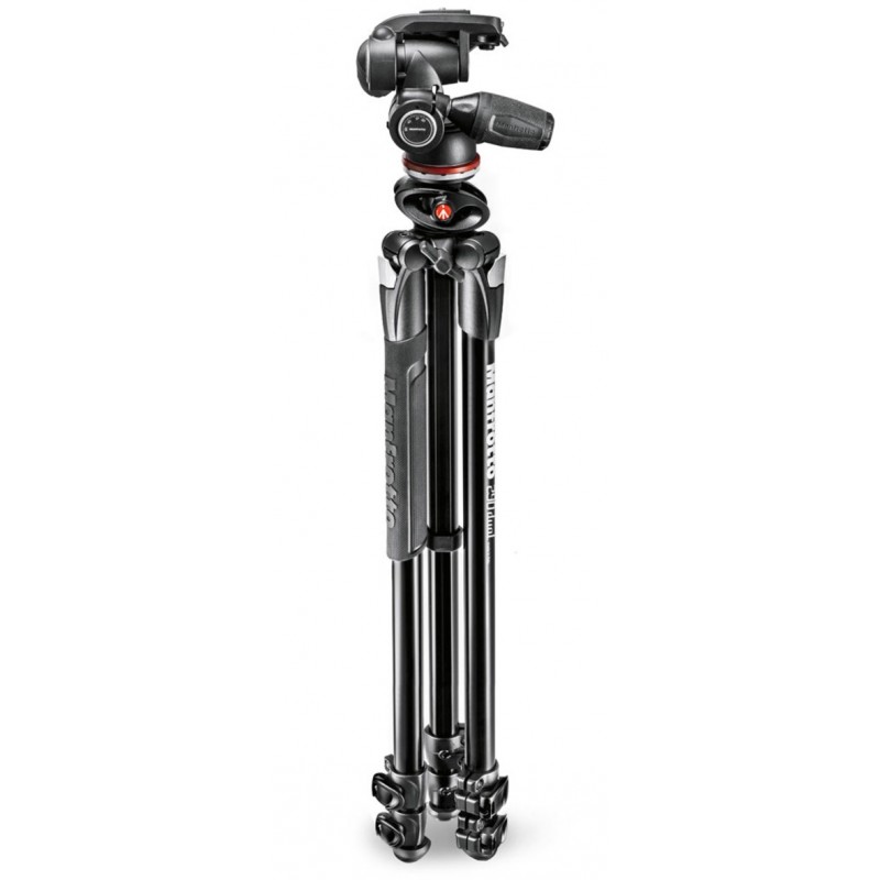 Manfrotto MK290DUA3-3W trépied Caméras numériques 3 pieds Noir