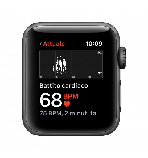 Apple Watch Series 3 38 mm OLED Gris GPS (satellite)