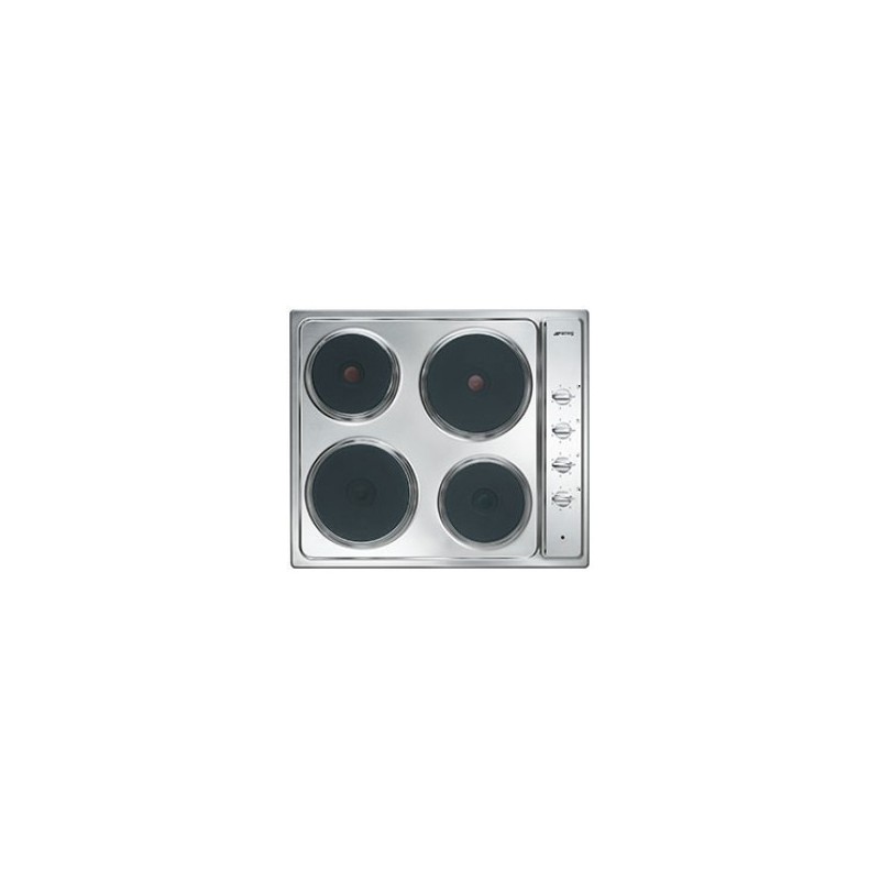 Smeg SE435S hob Stainless steel Built-in Sealed plate 4 zone(s)