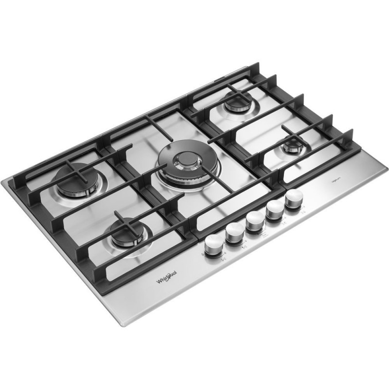 Whirlpool GMR 7522 IXL hobs Acero inoxidable Integrado Encimera de gas 5 zona(s)