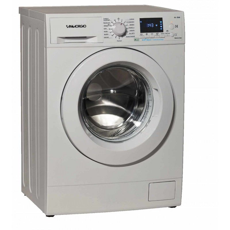 SanGiorgio F614DI machine à laver Charge avant 6 kg 1400 tr min D Blanc
