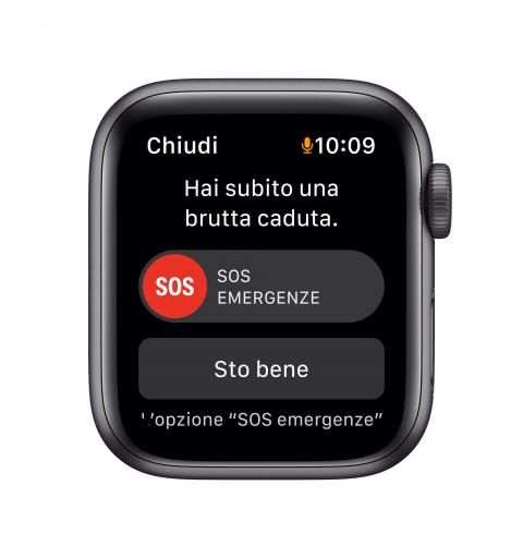 Apple Watch Nike SE GPS, 40mm Cassa in Alluminio Grigio Scuro con Cinturino Sport Antracite Nero