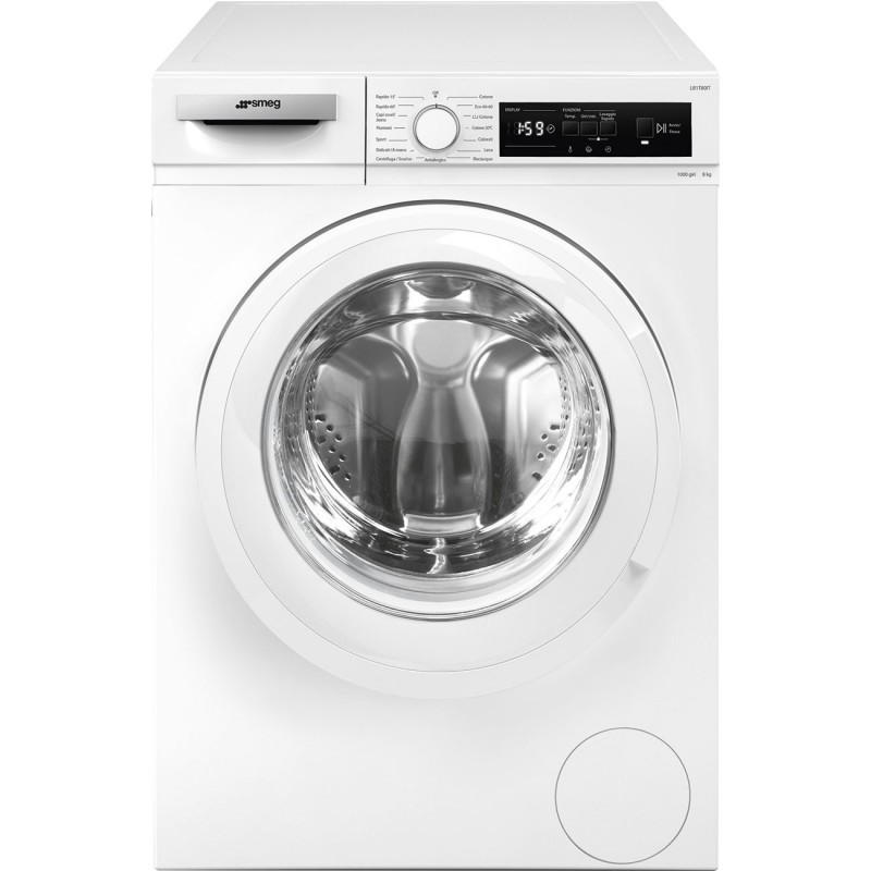 Smeg LB1T80IT machine à laver Charge avant 8 kg 1000 tr min D Blanc