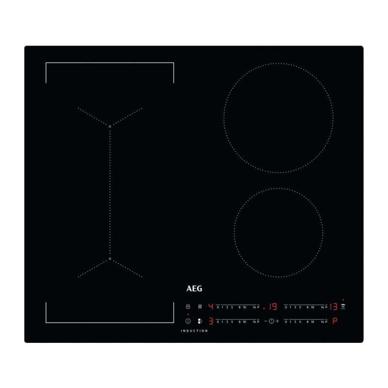 AEG IKB64443IB Noir Intégré (placement) 60 cm Plaque avec zone à induction 4 zone(s)