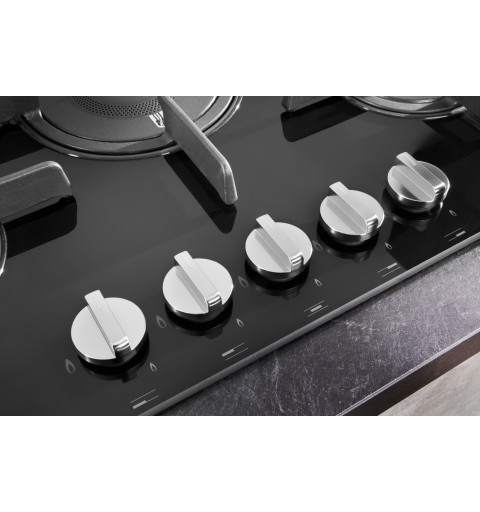 Hotpoint FTGHG 751 D HA(BK) hobs Negro Integrado 75 cm Encimera de gas 5 zona(s)