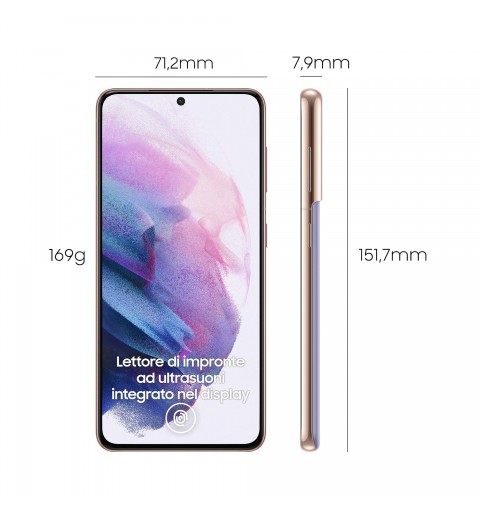 Samsung Galaxy S21 5G SM-G991B 15,8 cm (6.2") Double SIM Android 11 USB Type-C 8 Go 128 Go 4000 mAh Violet