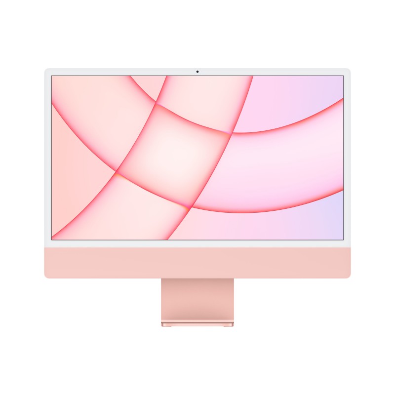 Apple iMac 61 cm (24 Zoll) 4480 x 2520 Pixel Apple M 8 GB 256 GB SSD All-in-One-PC macOS Big Sur Wi-Fi 6 (802.11ax) Pink