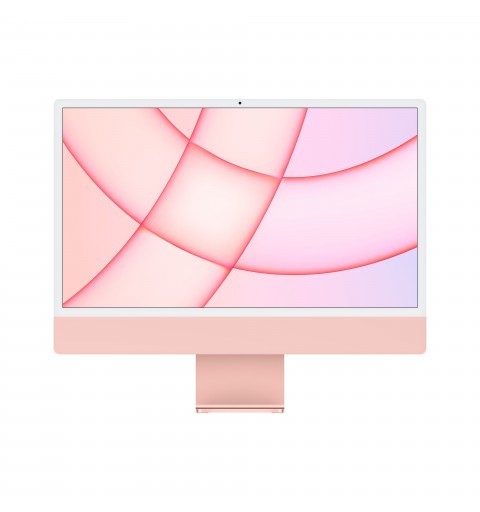 Apple iMac 61 cm (24 Zoll) 4480 x 2520 Pixel Apple M 8 GB 256 GB SSD All-in-One-PC macOS Big Sur Wi-Fi 6 (802.11ax) Pink