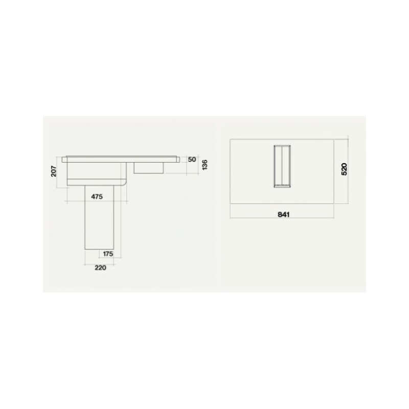 Falmec Quantum Schwarz Integriert 84 cm Zonen-Induktionskochfeld 4 Zone(n)