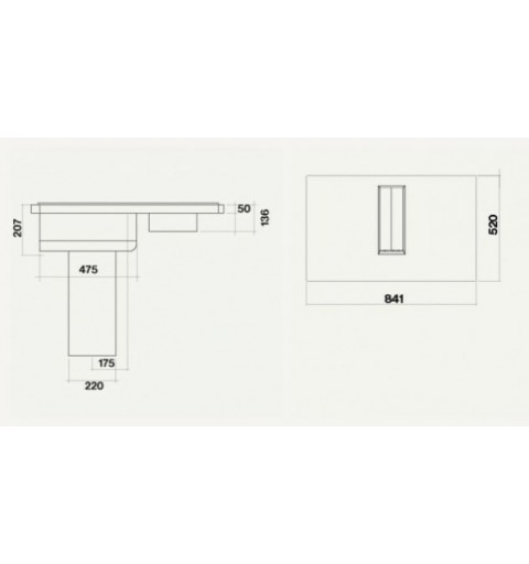 Falmec Quantum Schwarz Integriert 84 cm Zonen-Induktionskochfeld 4 Zone(n)