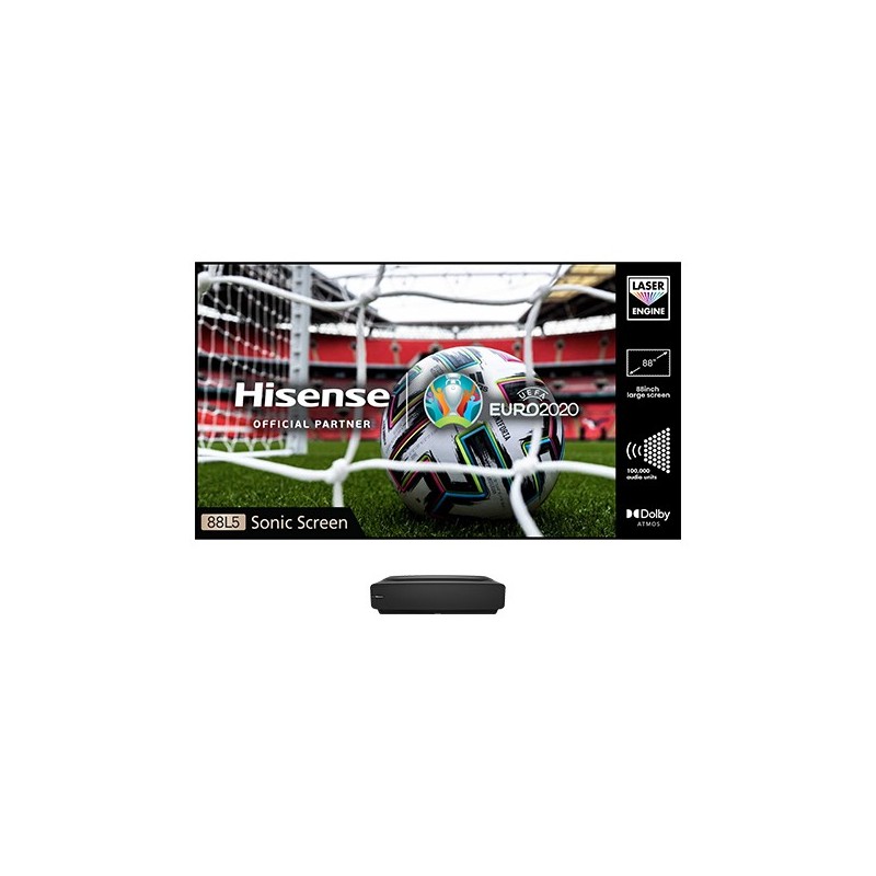 Hisense 88L5VGTUK Fernseher 2,24 m (88 Zoll) 4K Ultra HD Smart-TV WLAN Schwarz, Grau