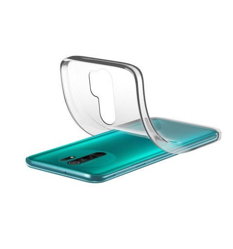 Cellularline Soft - Redmi 9 Protegge e valorizza il design dello smartphone Trasparente