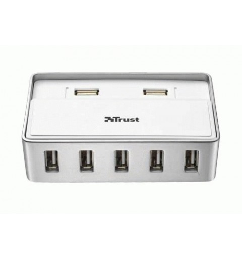Trust 7 Port USB 2.0 Hub for Mac UK Blanco