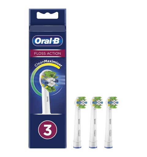 Oral-B FlossAction 80338476 tête de brosses 3 pièce(s) Blanc