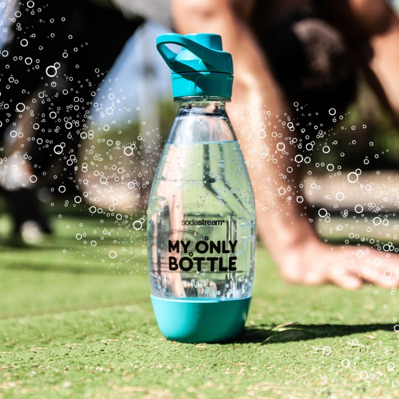 SodaStream My Only Bottle Tägliche Nutzung, Fitness, Sport 500 ml Blau, Transparent