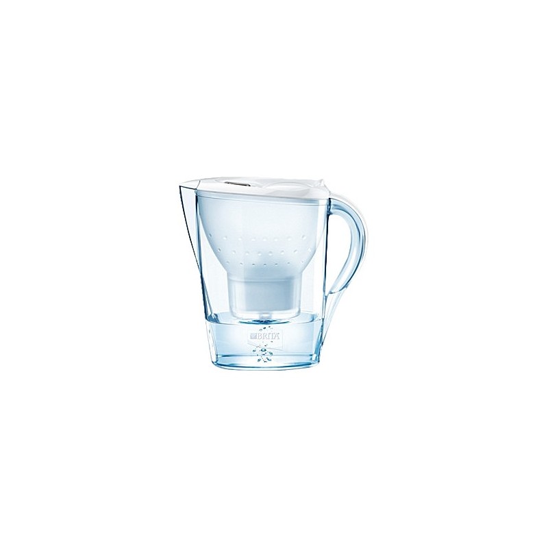 Brita Marella Pitcher-Wasserfilter 2,4 l Transparent, Weiß