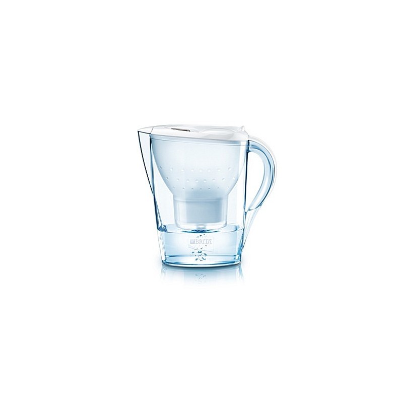 Brita Marella Pitcher-Wasserfilter 2,4 l Transparent, Weiß