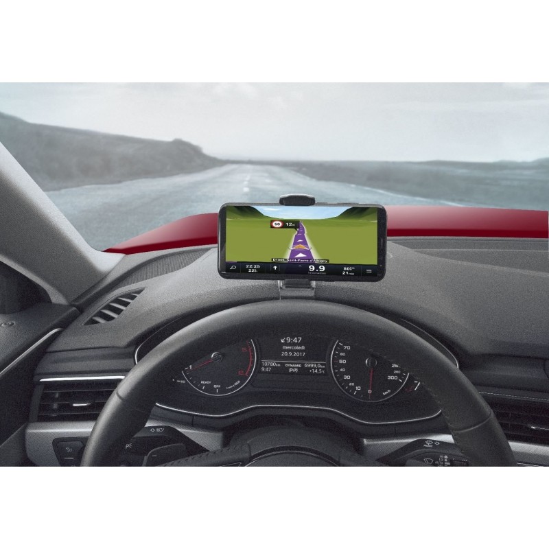 Cellularline Pilot View - Universale Supporto auto per smartphone da quadro strumenti