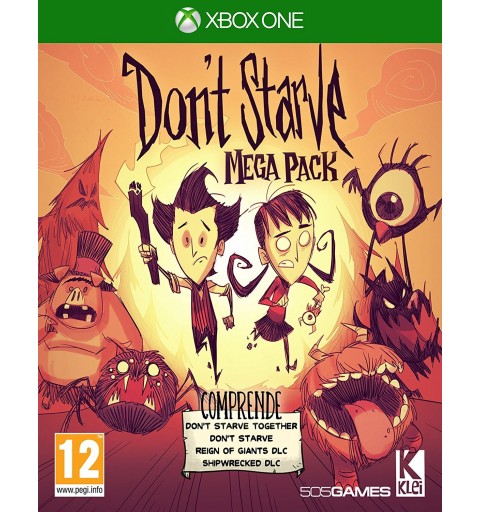 Klei Entertainment Don't Starve Mega Pack, Xbox One Standard+Add-on+DLC Italienisch