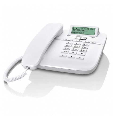 Gigaset DA611 Teléfono analógico Identificador de llamadas Blanco