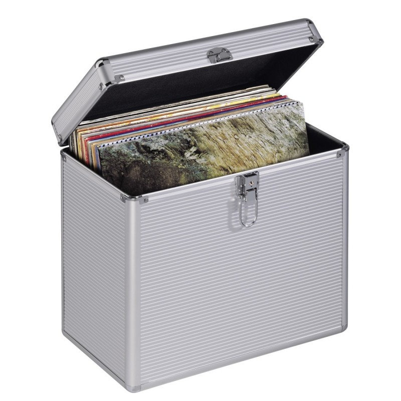 Hama 00181435 storage media case Microgroove record case Silver