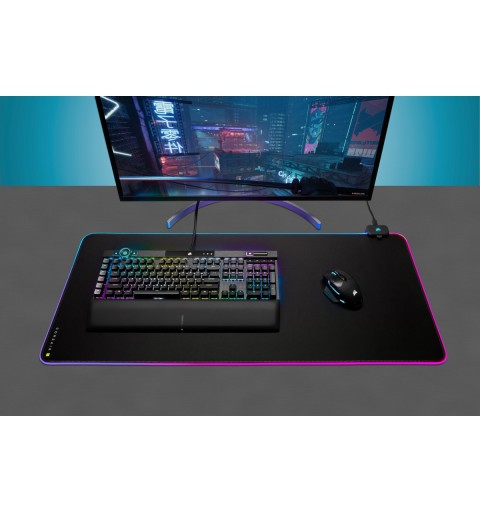 Corsair MM700 RGB Tappetino per mouse per gioco da computer Nero