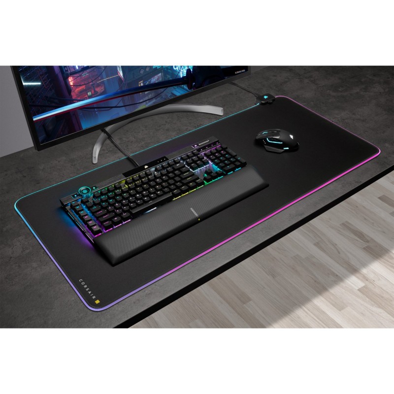 Corsair MM700 RGB Alfombrilla de ratón para juegos Negro