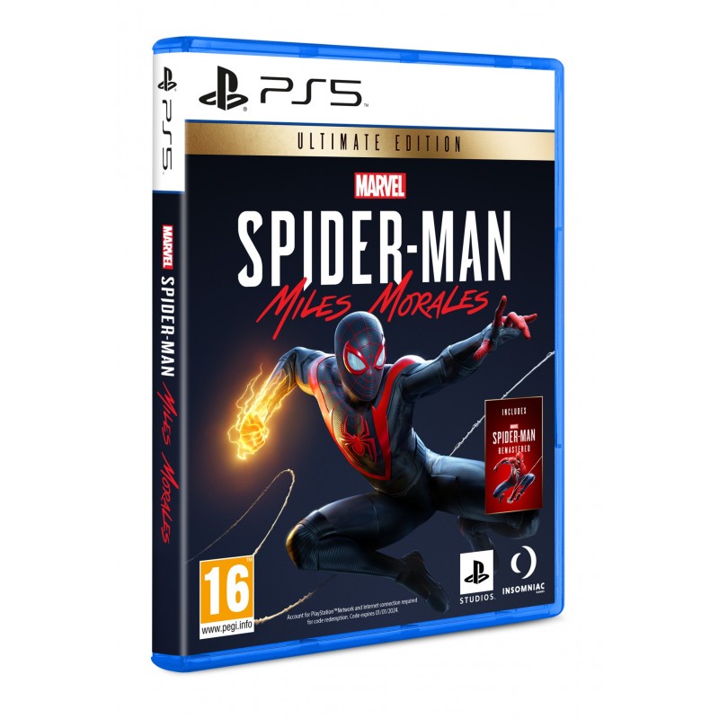Sony Marvel’s Spider-Man Miles Morales Ultimate Edition Tedesca, Inglese, ITA PlayStation 5