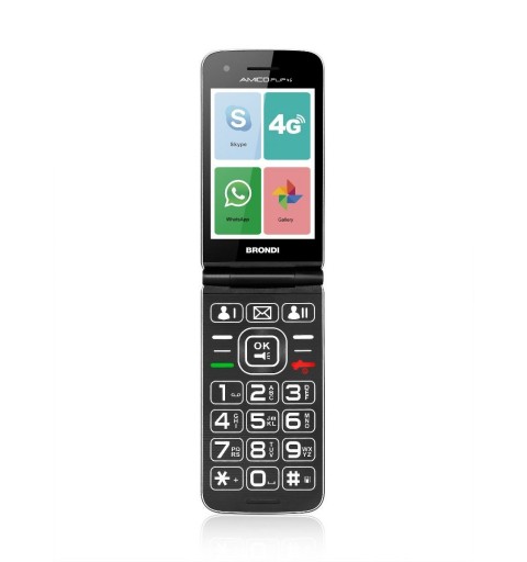 Brondi Amico Flip 4G 8,89 cm (3.5") 136 g Plata Característica del teléfono