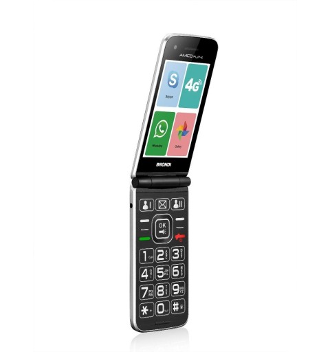 Brondi Amico Flip 4G 8,89 cm (3.5") 136 g Plata Característica del teléfono