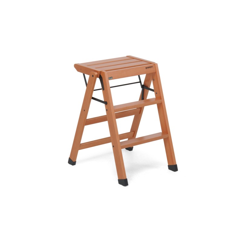 Foppapedretti LoSgabello step stool Beech, Metal, Plastic, Wood Black, Walnut