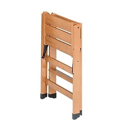 Foppapedretti LoSgabello step stool Beech, Metal, Plastic, Wood Black, Walnut