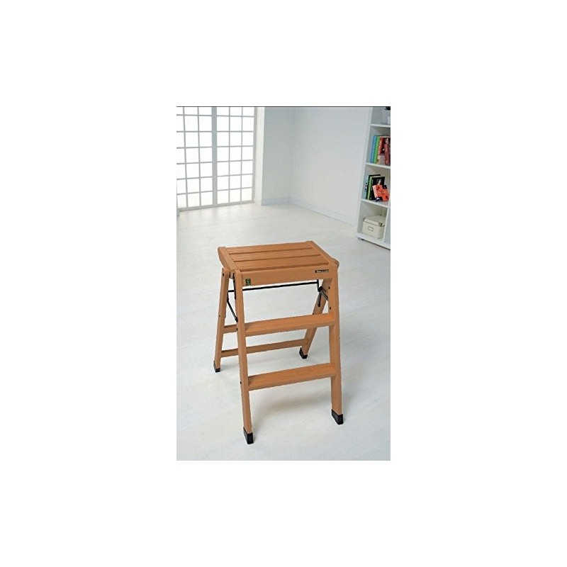 Foppapedretti LoSgabello step stool Beech, Metal, Plastic, Wood Black, Walnut