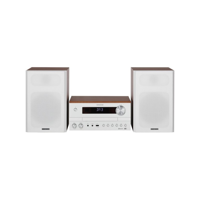 Kenwood M-820DAB Système micro audio domestique 50 W Blanc, Bois