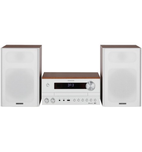 Kenwood M-820DAB Microsistema audio per la casa 50 W Bianco, Legno