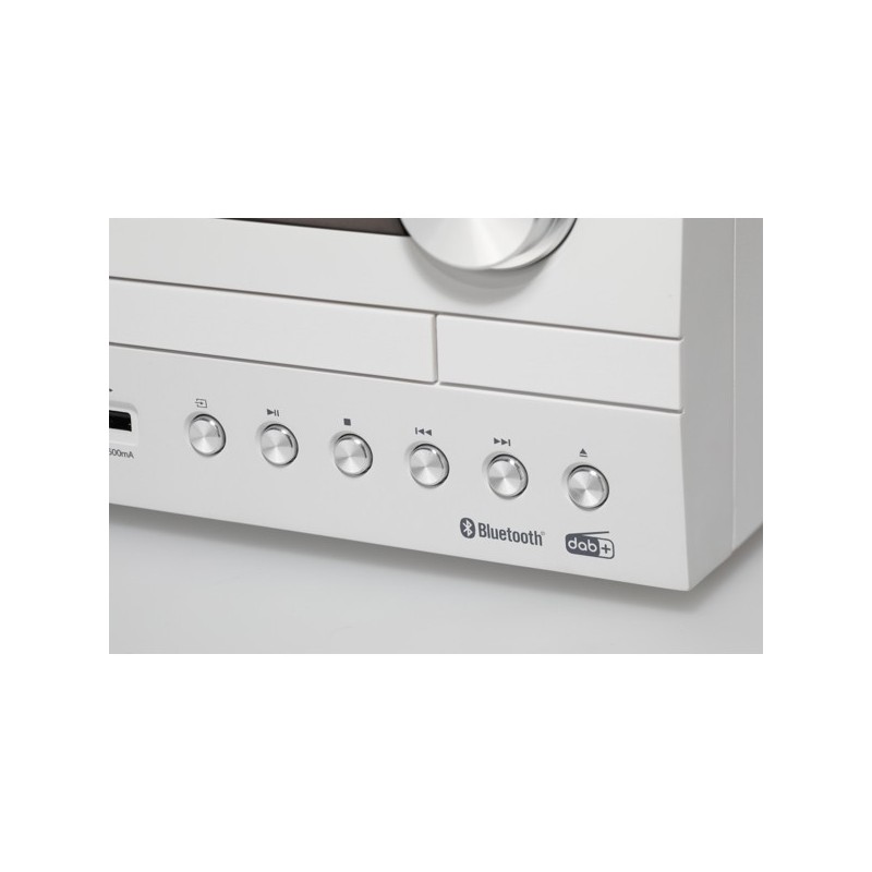 Kenwood M-820DAB Système micro audio domestique 50 W Blanc, Bois