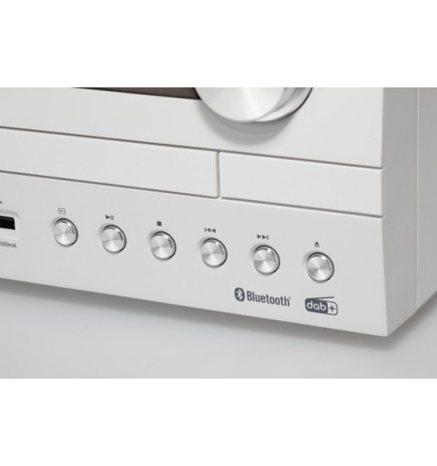 Kenwood M-820DAB Système micro audio domestique 50 W Blanc, Bois