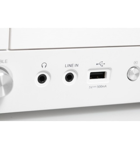 Kenwood M-820DAB Système micro audio domestique 50 W Blanc, Bois