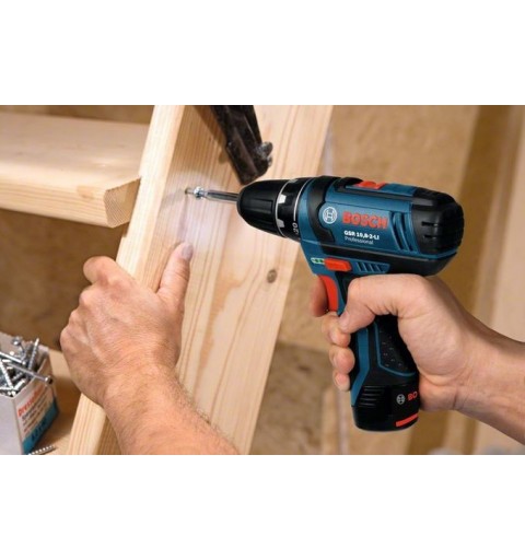 Bosch GSR 10,8-2-LI Sans clé 950 g Noir, Bleu
